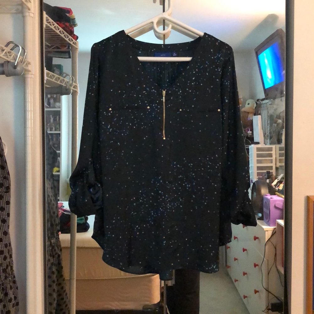 Cuffed Sleeve Blouse